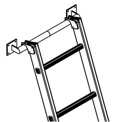 Barre d'accrochage pour echelle - 54cm