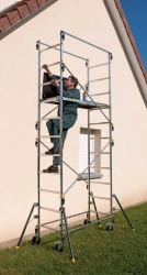 Echafaudage QUAD'UP Evolution, hauteur de travail 4,70m