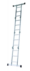 Echelle articulée + plate-forme acier 4x3 barreaux