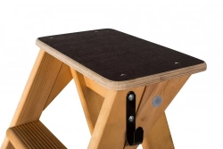 Escabeau Lyonnais bois 6 marches + tablette - hauteur de travail 2,90m