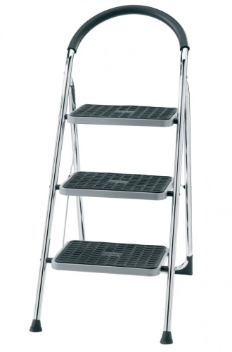 Marchepied double fonction CHROME XL 3 marches - hauteur de travail 2,70m