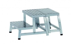Marchepied industriel modulaire MODULO STEP 2 marches XL - hauteur de travail 2,40m