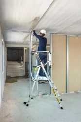 Plate-forme individuelle roulante 4 marches à hauteur fixe - sans stabilisateur - MASTERGUARD