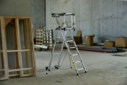 Plate-forme individuelle roulante 5 marches à hauteur fixe - sans stabilisateur - MASTERGUARD