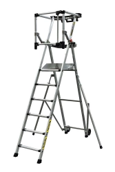 Plate-forme individuelle roulante 6 marches à hauteur fixe - sans stabilisateur - MASTERGUARD