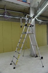 Plate-forme individuelle roulante 7 marches à hauteur fixe - sans stabilisateur - MASTERGUARD