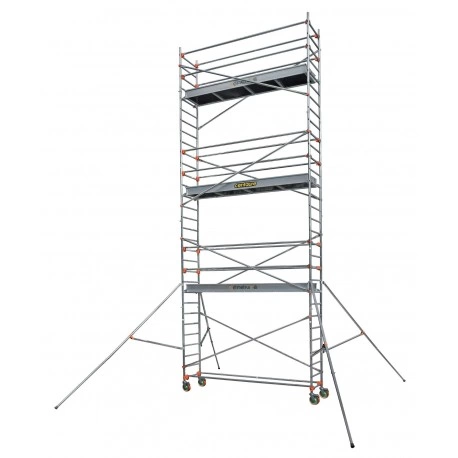 Echafaudage roulant aluminium - STL 255 2, plancher 1m90 - Longueur 2m55