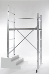 Echafaudage aluminium Hobbystep h3 hauteur de travail 3 m