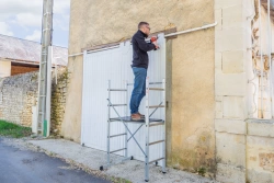 Echafaudage aluminium Hobbystep h3 hauteur de travail 3 m