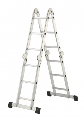 Echelle articulée aluminium HAILO 12 échelons H.3.65 m