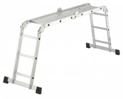 Echelle articulée aluminium HAILO 12 échelons H.3.65 m