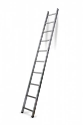 Echelle simple aluminium HAILO 10 échelons H.2.8 m