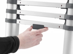 Echelle télescopique aluminium HAILO 11 échelons H.3.2 m
