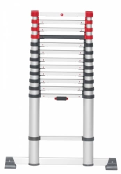 Echelle télescopique aluminium HAILO 13 échelons H.3.8 m