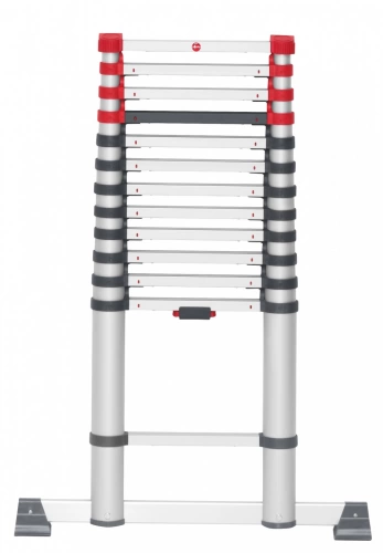 Echelle télescopique aluminium HAILO 13 échelons H.3.8 m