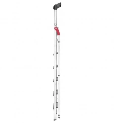 Escabeau Hailo L60 sécurisé pliable - 6 marches - 3.03m - en alu ultra léger