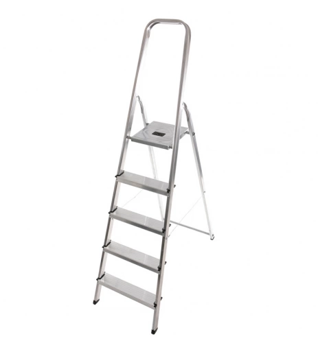 Escabeau domestique pliable Selekta MixAlu - 5 marches - 2,81m