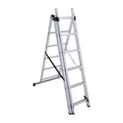 Echelle transformable aluminium HAILO 3x6 échelons H.3.36 m