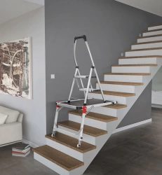 Plateforme de travail pour escalier TP1 - 1 marche - en aluminium
