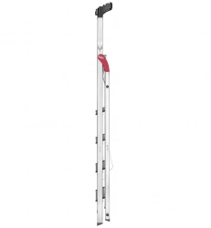 Escabeau Hailo L60 sécurisé pliable - 5 marches - 2.81m - en alu ultra léger