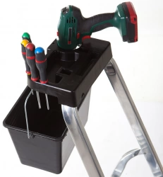 Tablette porte-outils bricolage pour garde corps escabeaux Selekta et Mixalu