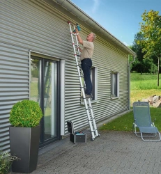Echelle télescopique Hailo Flexline - Longueur déployée 3,2m - 4,3m
