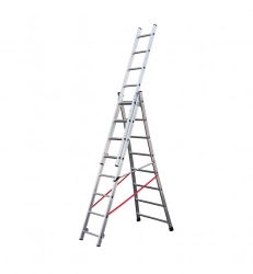 Echelle transformable base évasée Premium - 3x8 échelons - 5,85m