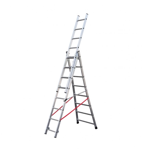 Echelle transformable base évasée Premium - 3x8 échelons - 5,85m