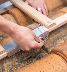 Echelle plate de toit en bois pour couvreur Safety Roof - 2x2,5m