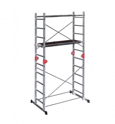 Echafaudage Combi First - 2 plans de 10 échelons avec articulations - 3,80m