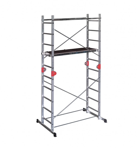 Echafaudage Combi First - 2 plans de 10 échelons avec articulations - 3,80m