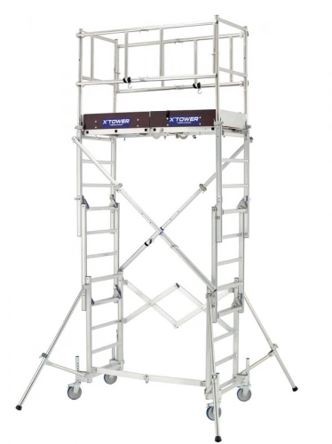 Echafaudage roulant X'TOWER 2m80 plancher (4m80 travail)