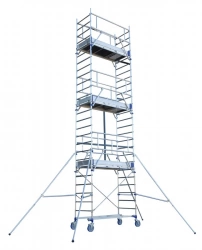 Echafaudage roulant TOTEM 2 LINE 180  5m85 plancher (7m85 travail)