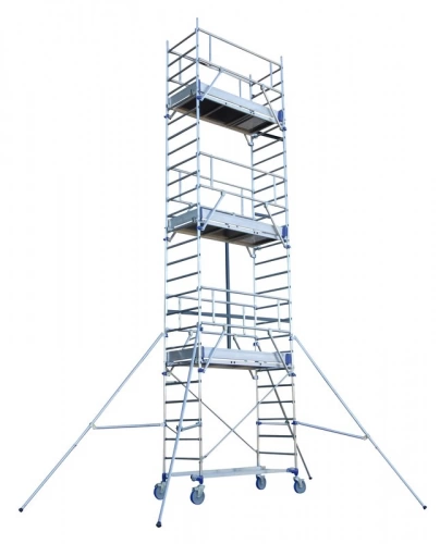 Echafaudage roulant TOTEM 2 LINE 180  5m85 plancher (7m85 travail)