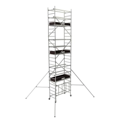 Echafaudages roulants en aluminium Runner - 2 planchers - planche 4,6 m