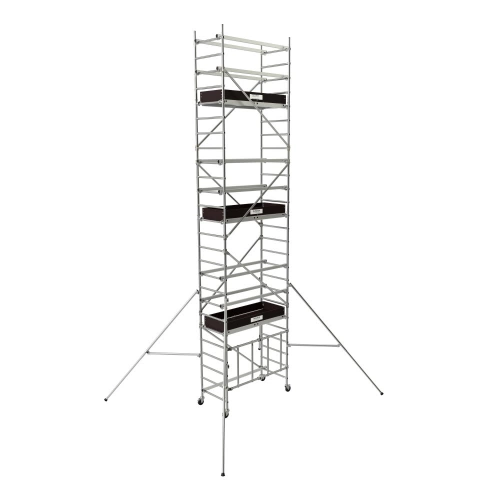 Echafaudages roulants en aluminium Runner - 2 planchers - planche 4,6 m